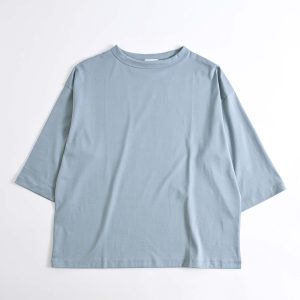 ボトルネック7分袖Tシャツ BOTTLE NECK 3/4 SLEEVE T-SHIRT