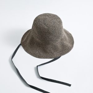 PLAIN RIBBON HAT ペーパークロッシェ リボンハット